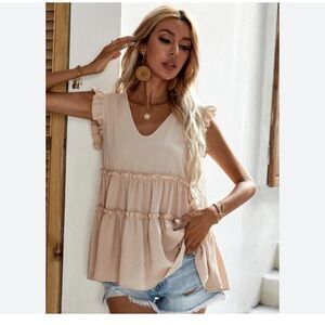 Shein babydoll blouse size small